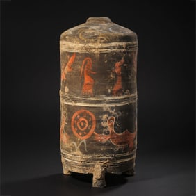 NEOLITHIC CHINESE HONGSHAN CULTURE PAINTED POTTERY