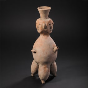 NEOLITHIC PERIOD CHINA HONGSHAN CULTURE TRIPOD POTTERY