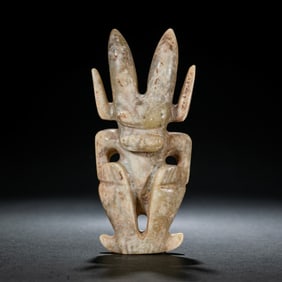 NEOLITHIC PERIOD, CHINA, HONGSHAN CULTURE, JADE SUN GOD STATUE