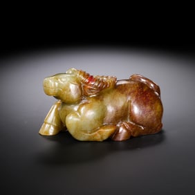 CHINESE HAN DYNASTY JADE BULL