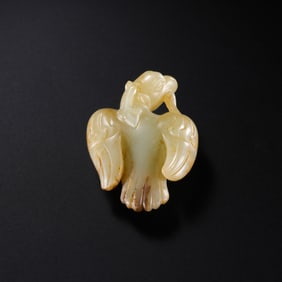 CHINESE HAN DYNASTY JADE BIRD