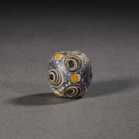CHINESE HAN DYNASTY DRAGONFLY EYE GLASS BEADS