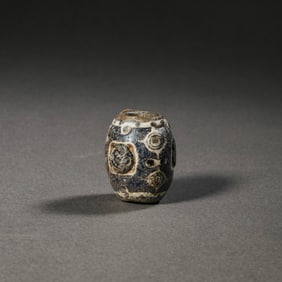 CHINESE HAN DYNASTY DRAGONFLY EYE GLASS BEADS