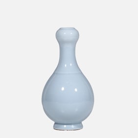 CHINESE QING DYNASTY YONGZHENG PERIOD PINK GLAZE GARLIC VASE