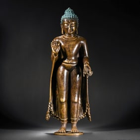 CHINESE MING DYNASTY BRONZE BUDDHA STATUE