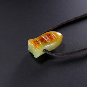 NEOLITHIC PERIOD, CHINA, HONGSHAN CULTURE, JADE SILKWORM