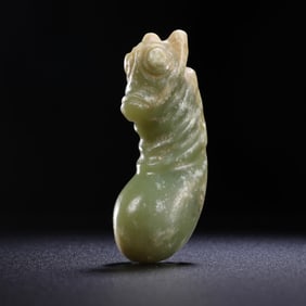 NEOLITHIC PERIOD, CHINA, HONGSHAN CULTURE, JADE SILKWORM