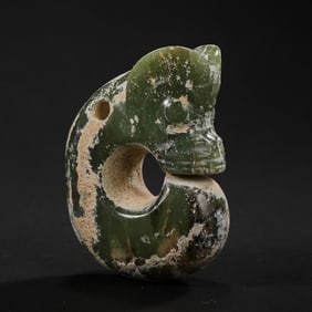 NEOLITHIC PERIOD, CHINA, HONGSHAN CULTURE, JADE PIG DRAGON