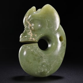 NEOLITHIC PERIOD, CHINA, HONGSHAN CULTURE, JADE PIG DRAGON