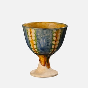 CHINESE TANG DYNASTY TRI-COLOR CUP