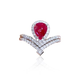 CGRL 18KGOLD DIAMOND AND RUBY NECKLACE