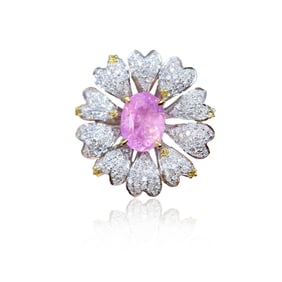 CGRL 18KGOLD DIAMOND PADPARADSCHA RING