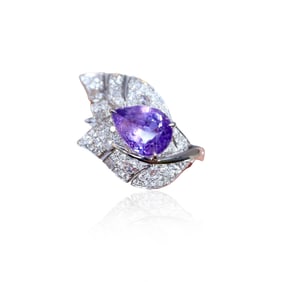 CGRL 18KGOLD DIAMOND AND SAPPHIRE RING