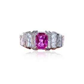 CGRL 18KGOLD DIAMOND PADPARADSCHA RING