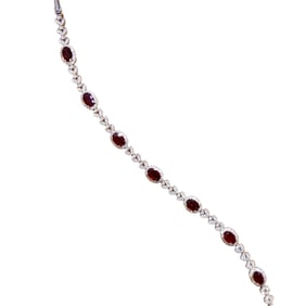 CGRL 18KGOLD DIAMOND AND RUBY BRACELET