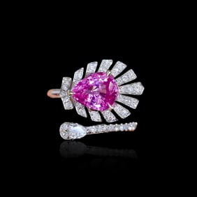 CGRL 18KGOLD DIAMOND AND SAPPHIRE RING
