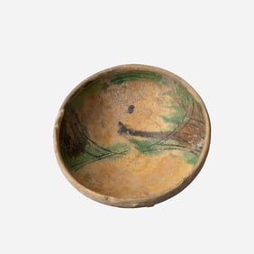 Ancient Nishapur Ceramic Pottery Bowl, Late 10th Century