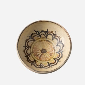 Ancient Nishapur Ceramic Pottery Bowl, Late 10th Century