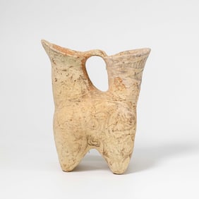 Ancient Chinese Neolithic Longshan Pottery [14 x 16.3cm, 642gram]