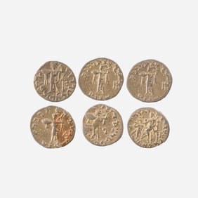 Lot of 6 Ancient Indo-Greek Bactrian Coins