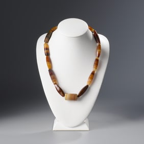 Old Trade Faceted Agate Beads from Idar-Oberstein [14pcs, 90g]