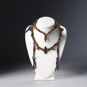 Antique Himalayan Tibetan Kapala Mala Necklace – Old Bones Prayer Beads