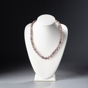Southeast Asian Pyu Pagan Antique Amethyst Beads Necklace