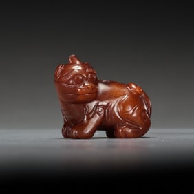 Jade beasts from Hetian, China, dating from the 2nd to 3rd centuries AD.