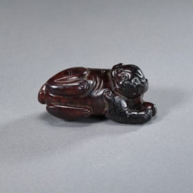 Jade beasts from Hetian, China, dating from the 1st to 2nd centuries AD.