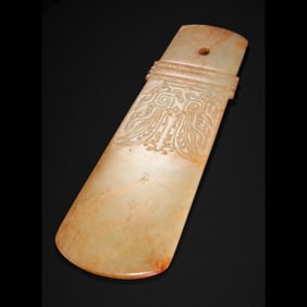 Jade axe from the Warring States period of China, 2nd century BC