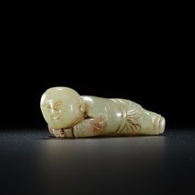 Jade Boy from Hetian during the Song Dynasty (5th century AD or later)