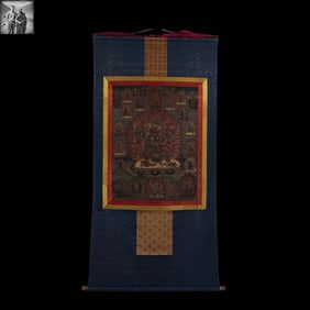 16th-17th century Tibetan painted Mahakala Thangka