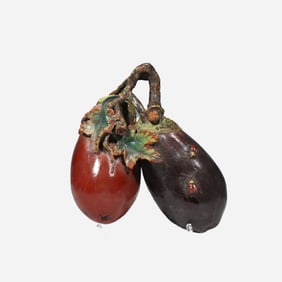 18th-century Chinese Qing Dynasty biomorphic porcelain ornament