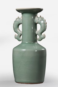 Celadon mallet-shaped vase from the Song Dynasty in China, 10th-11th century AD