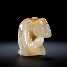 Jade dancer from Hetian, China, 1st-3rd century AD