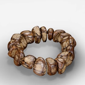 Agarwood bracelets from the Qing Dynasty in China, 18th-19th centuries.