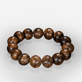 Agarwood bracelets from the 19th century or later, during the Qing Dynasty in China.