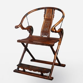 17th century, Ming Dynasty, China, copper-clad folding chair