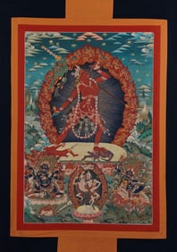 18th-century Tibetan painted Thangka