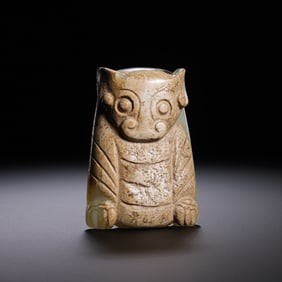 Jade Bear from Hetian, China, 1st-3rd centuries AD