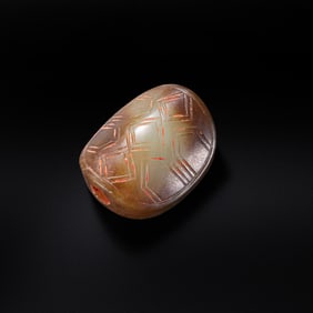 Jade turtle-shaped pendant from Hetian, China, dating from the 1st to 3rd centuries AD.