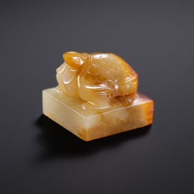 Jade turtle-shaped seal from Hetian, China, dating from the 1st to 3rd centuries AD.