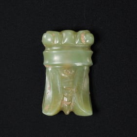 Jade cicada from the Liangzhu culture, Neolithic period, dating back 4000-5000 years.
