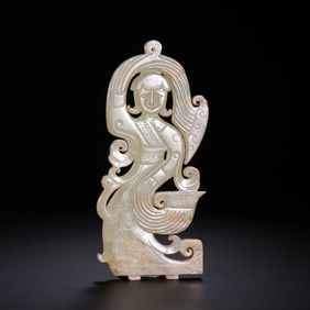 Jade dancer from the Warring States period of China, 2nd century BC