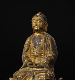 A Gilt-Bronze Figure of Buddha, Liao Dynasty (907–1125)