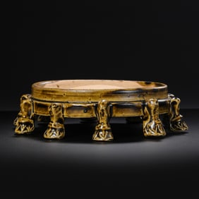 Elephant-foot plate from the Tang Dynasty (8th-9th centuries AD)