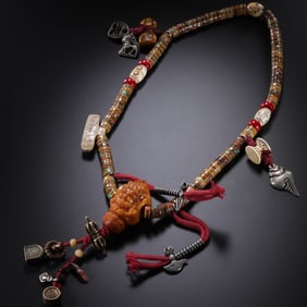 Kapala prayer beads in Tibet during the 18th and 19th centuries.