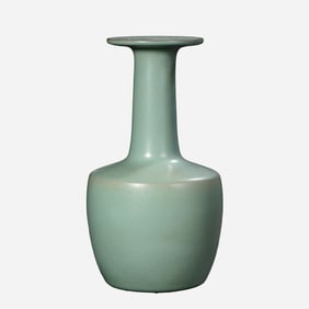 10th-11th century AD, celadon-glazed mallet-shaped vase from the Song Dynasty in China