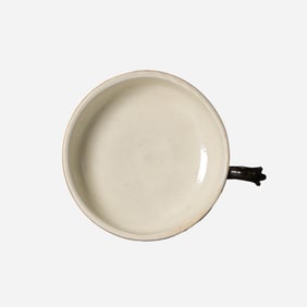 Black-glazed tripod washer from the Song Dynasty in China, 12th century AD.