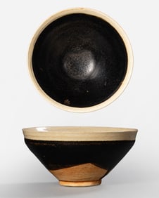 White-bellied wheeled tea bowl from the Song Dynasty in China, 10th-11th century AD